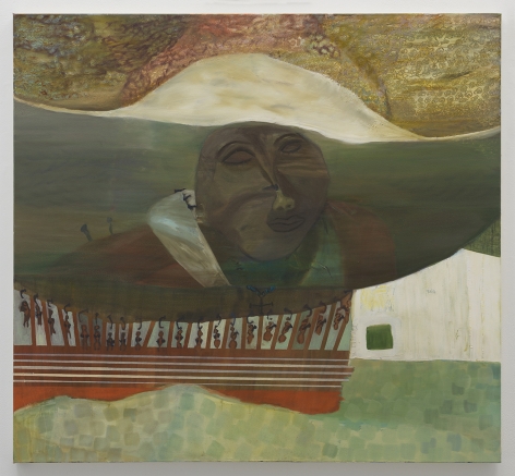 Ficre Ghebreyesus Nkisi, c.2011 Acrylic on canvas 48 x 52.2 inches (121.9 x 132.6 cm) Framed: 50.5 x 54.5 x 2 inches (128.3 x 138.4 x 5.1 cm) (GL13426)