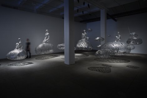 Jaume Plensa Talking Continents I, 2013 Stainless steel 19 components, varying dimensions