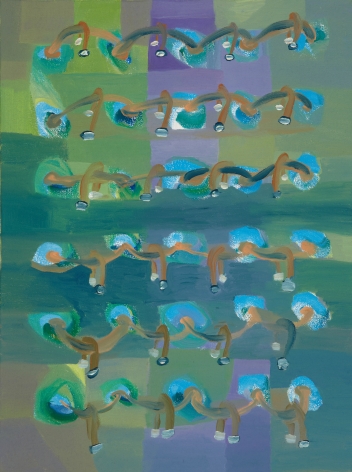 Ficre Ghebreyesus Untitled, c.2002-07 Acrylic on canvas 16 x 12 inches (40.6 x 30.5 cm) Framed: 18.5 x 14.5 x 1.75 inches (46.99 x 36.83 x 4.44 cm) (GL13741)