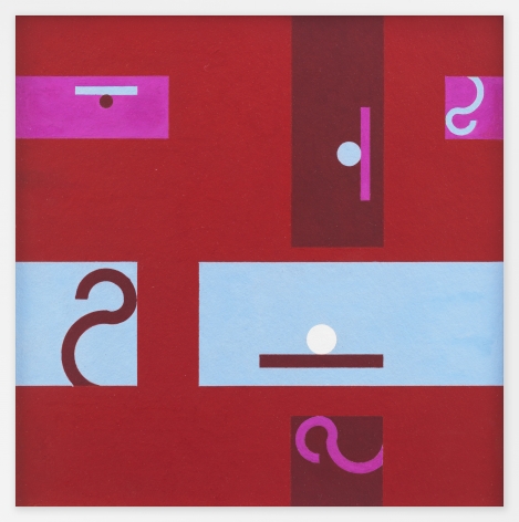 Hélio Oiticica Untitled, 1955 Gouache on cardboard 19 1/2 x 19 inches (49.6 x 48 cm) Framed: 23 3/8 x 23 7/8 x 1 1/2 inches (59.37 x 60.6 x 4.5 cm) (GL10983)