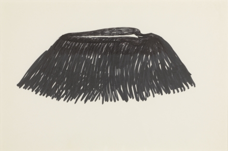 Ana Mendieta Volcán, c. 1979 Ink on paper 16 x 12.5 inches (40.6 x 31.8 cm) Framed: 16 x 19.75 x 1.25 (40.6 x 50.2 x 3.2 cm) GL3192
