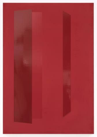 Kate Shepherd 43 Crimson Platoon, 2020 Enamel on panel 43 x 30 inches (109.2 x 76.2 cm) (GL14482)