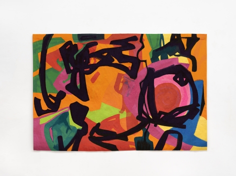 Etel Adnan Danse Nocturne, 2019 Wool tapestry 67.5 x 99.8 inches (171.5 x 253.5 cm) Edition of 3 with 1 AP GP2378