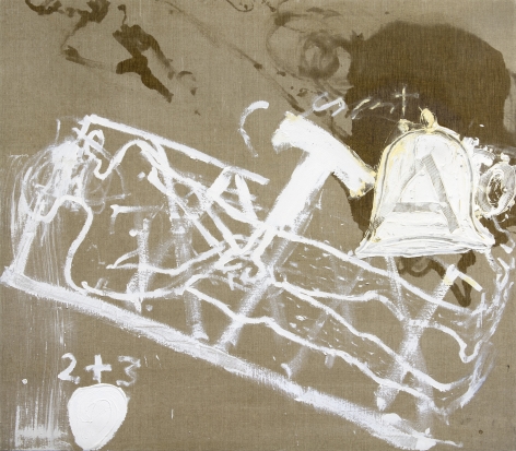 Antoni Tàpies Cloche, 1989 Mixed media on canvas 68.9 x 79 inches (175 x 200.5 cm) (GL15221)